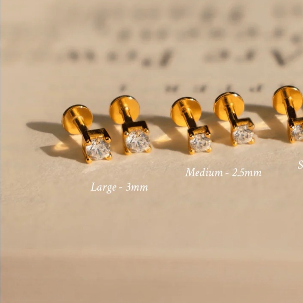 Gold Stud Earrings